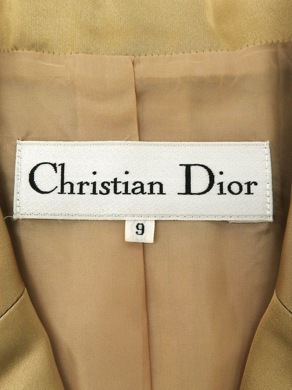 ツイードロゴボタンセットアップ ベージュ