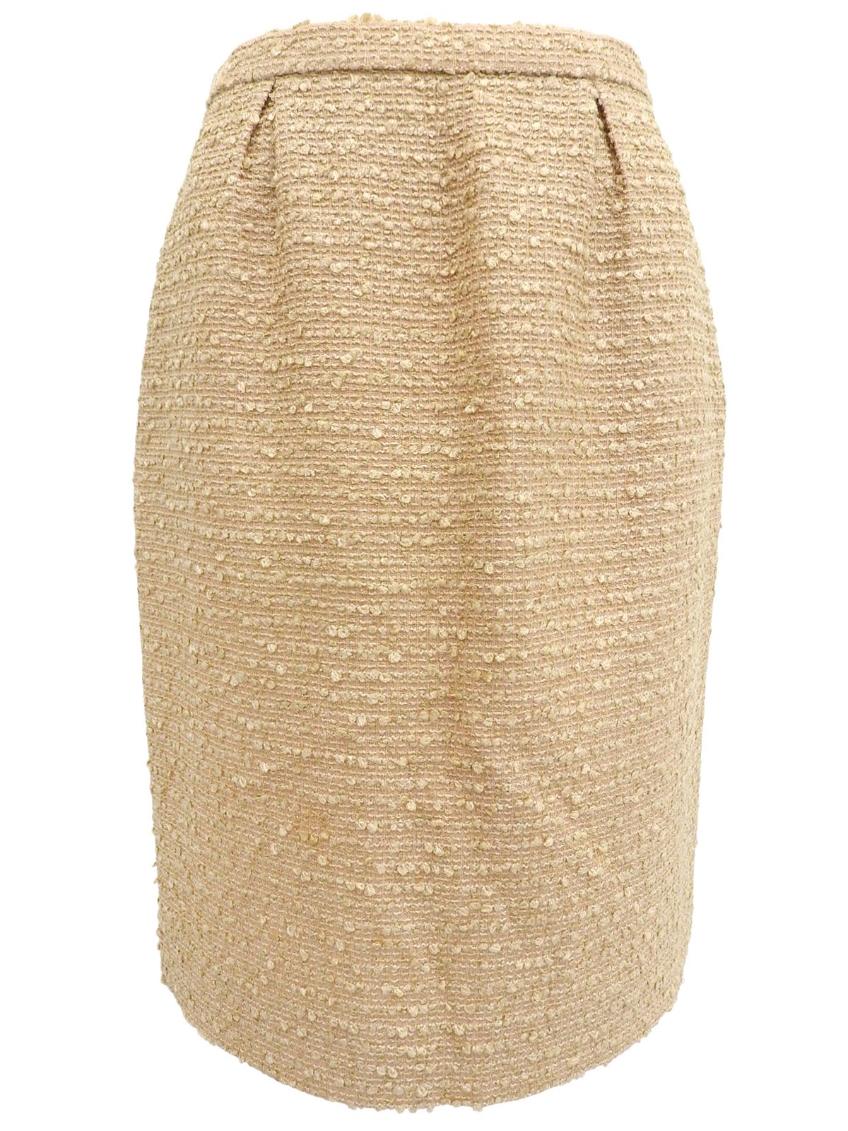 ツイードロゴボタンセットアップ ベージュ