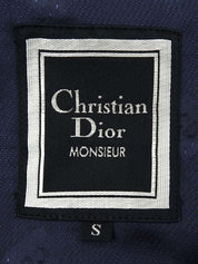 エンブレムロゴボタンダブルブレストジャケット ネイビー