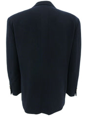 エンブレムロゴボタンダブルブレストジャケット ネイビー