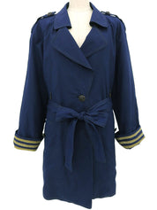 マリンロゴボタンスプリングコート ネイビー