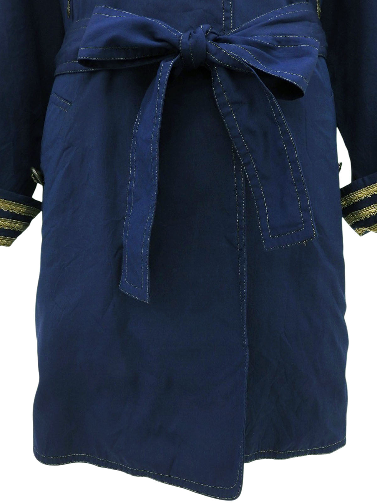 マリンロゴボタンスプリングコート ネイビー