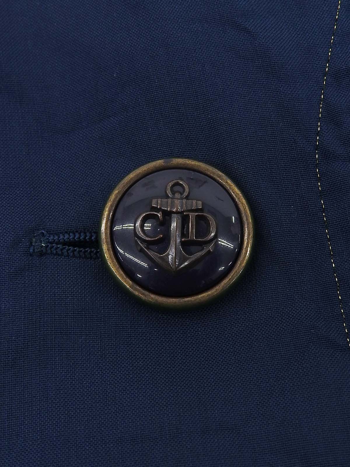 マリンロゴボタンスプリングコート ネイビー