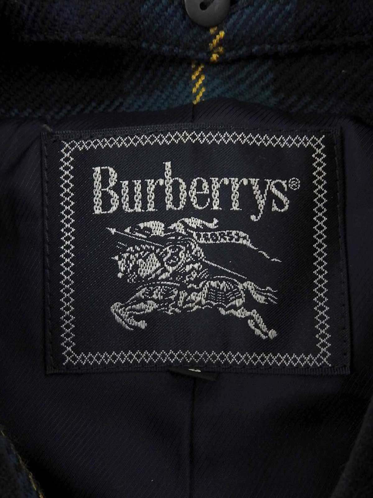 ウール タータンチェックパターンセットアップ グリーン/ネイビー/マルチ