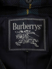 ウール タータンチェックパターンセットアップ グリーン/ネイビー/マルチ