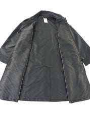 1999年製 ロゴジップアップロングコート メタリックグレー