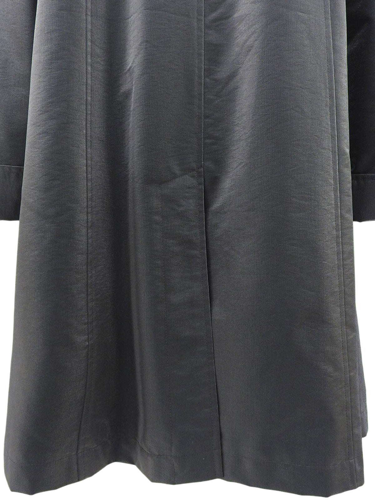 1999年製 ロゴジップアップロングコート メタリックグレー