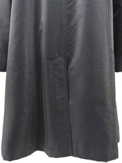 1999年製 ロゴジップアップロングコート メタリックグレー