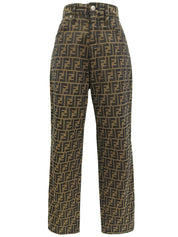 FFズッカパターンパンツ ブラウン