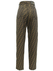 FFズッカパターンパンツ ブラウン