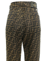 FFズッカパターンパンツ ブラウン