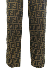 FFズッカパターンパンツ ブラウン