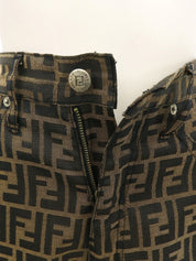 FFズッカパターンパンツ ブラウン