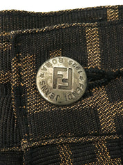 FFズッカパターンパンツ ブラウン