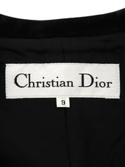 ツイードノーカラージャケット グレー