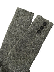 ツイードノーカラージャケット グレー