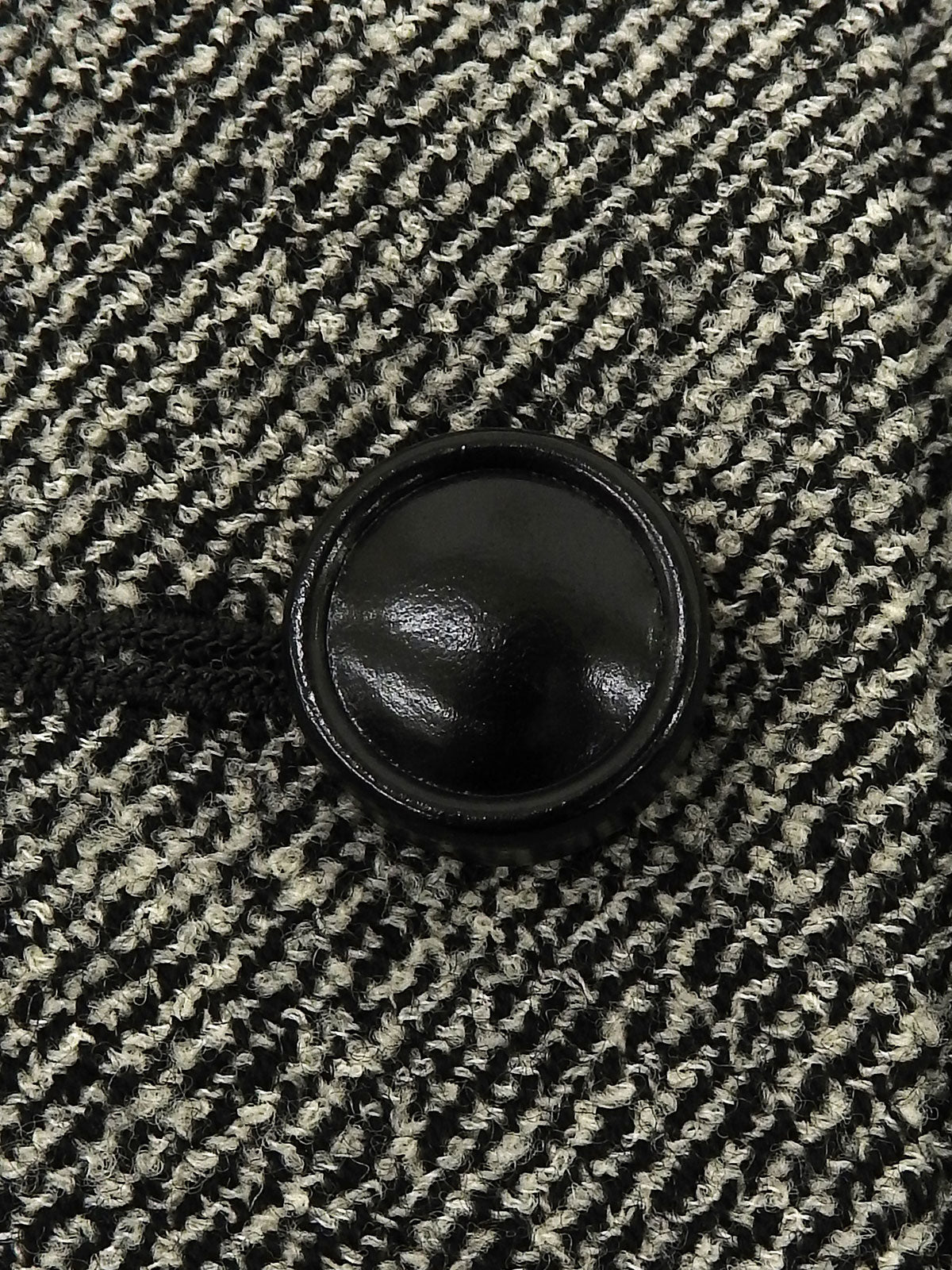 ツイードノーカラージャケット グレー