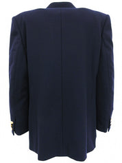 ウールロゴエンブレムワッペンジャケット ネイビー