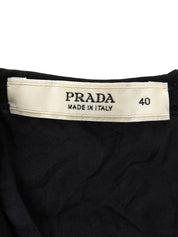 フラワーレースデザインノースリーブトップス ブラック