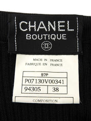 1997年製 CCマーク刺繍ノースリーブセットアップ ブラック