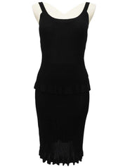 1997年製 CCマーク刺繍ノースリーブセットアップ ブラック