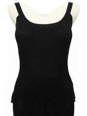 1997年製 CCマーク刺繍ノースリーブセットアップ ブラック