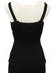 1997年製 CCマーク刺繍ノースリーブセットアップ ブラック