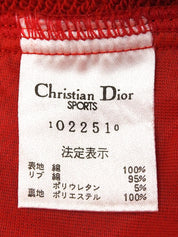 Logo embroidered long sleeve sweatshirt in red