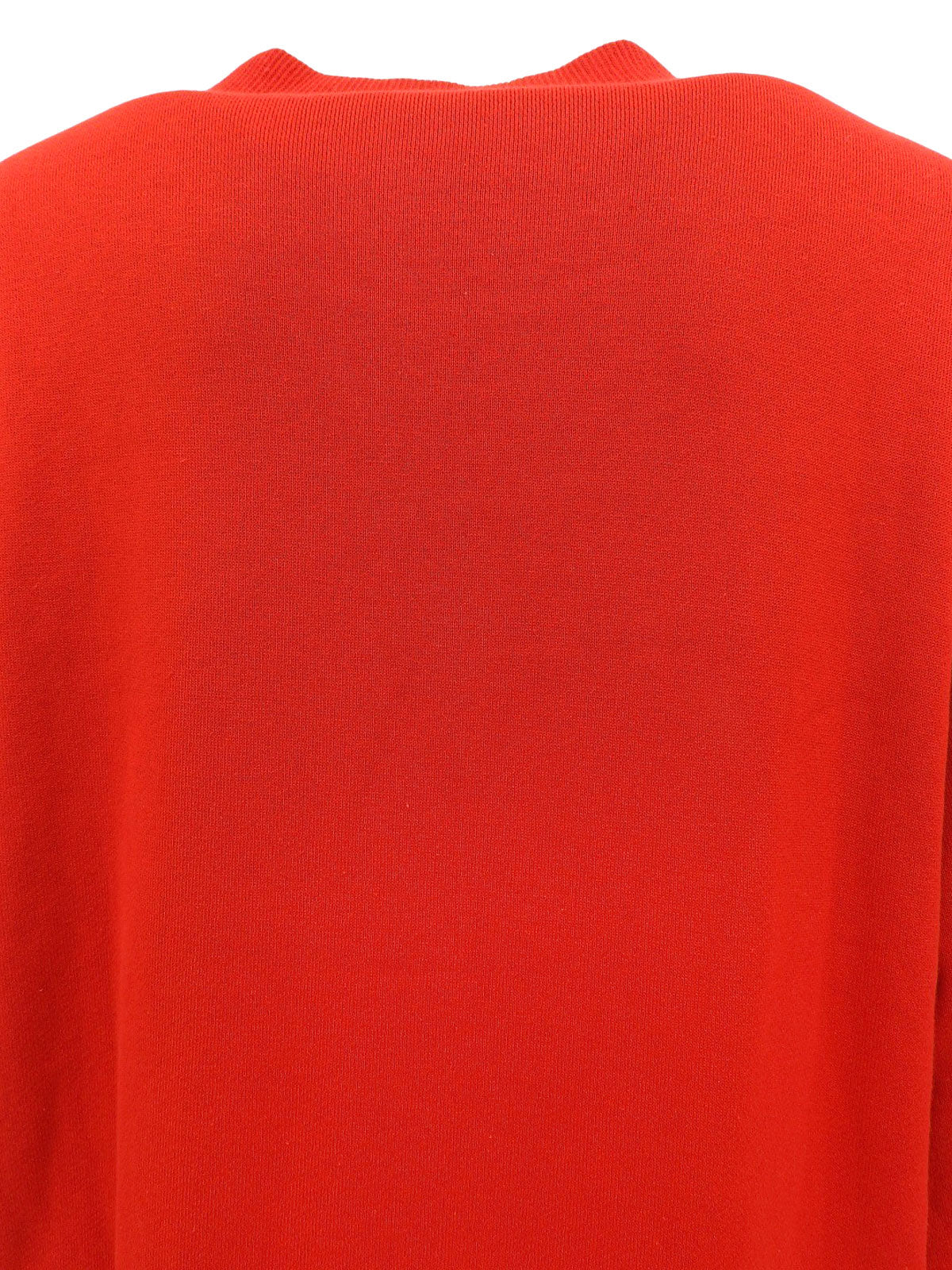ロゴ刺繍ロングスリーブスウェット レッド