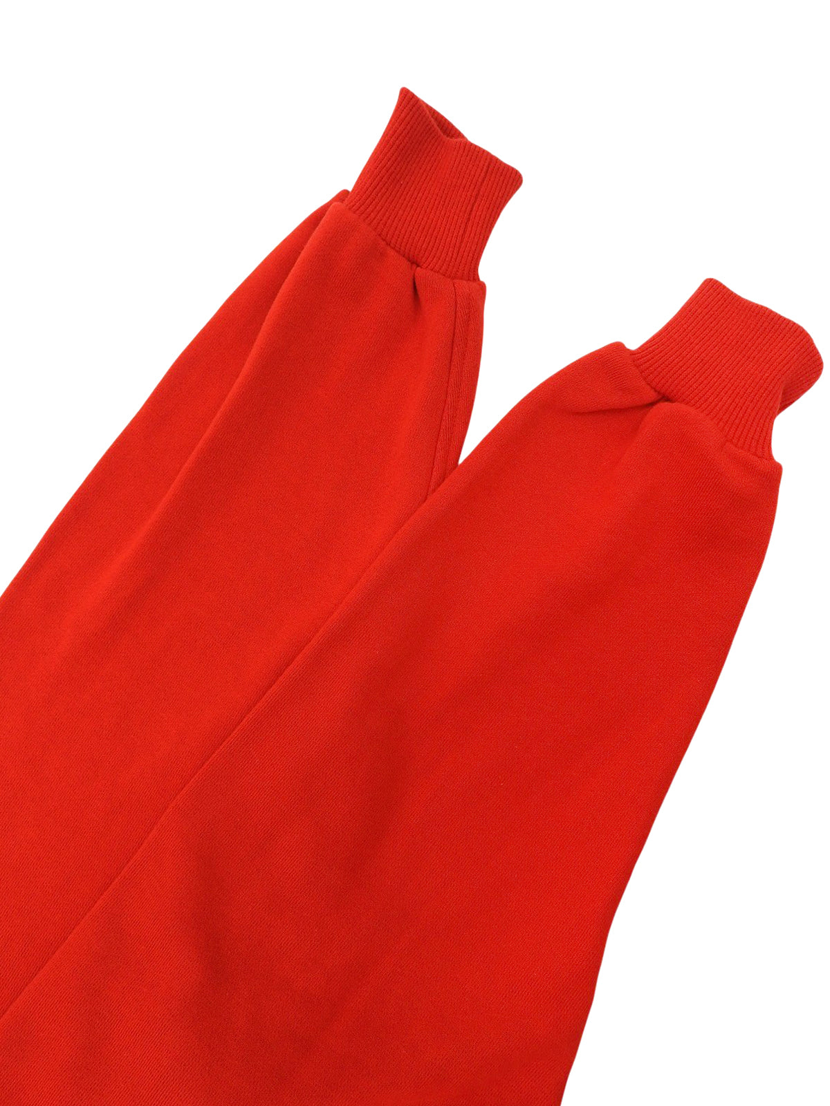 Logo embroidered long sleeve sweatshirt in red