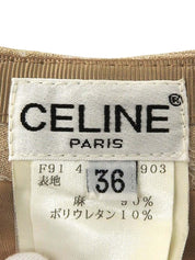 リネンCマカダムパターンスカート ライトベージュ