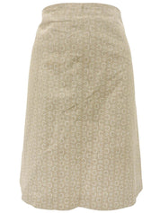 リネンCマカダムパターンスカート ライトベージュ