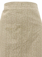 リネンCマカダムパターンスカート ライトベージュ