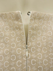 リネンCマカダムパターンスカート ライトベージュ