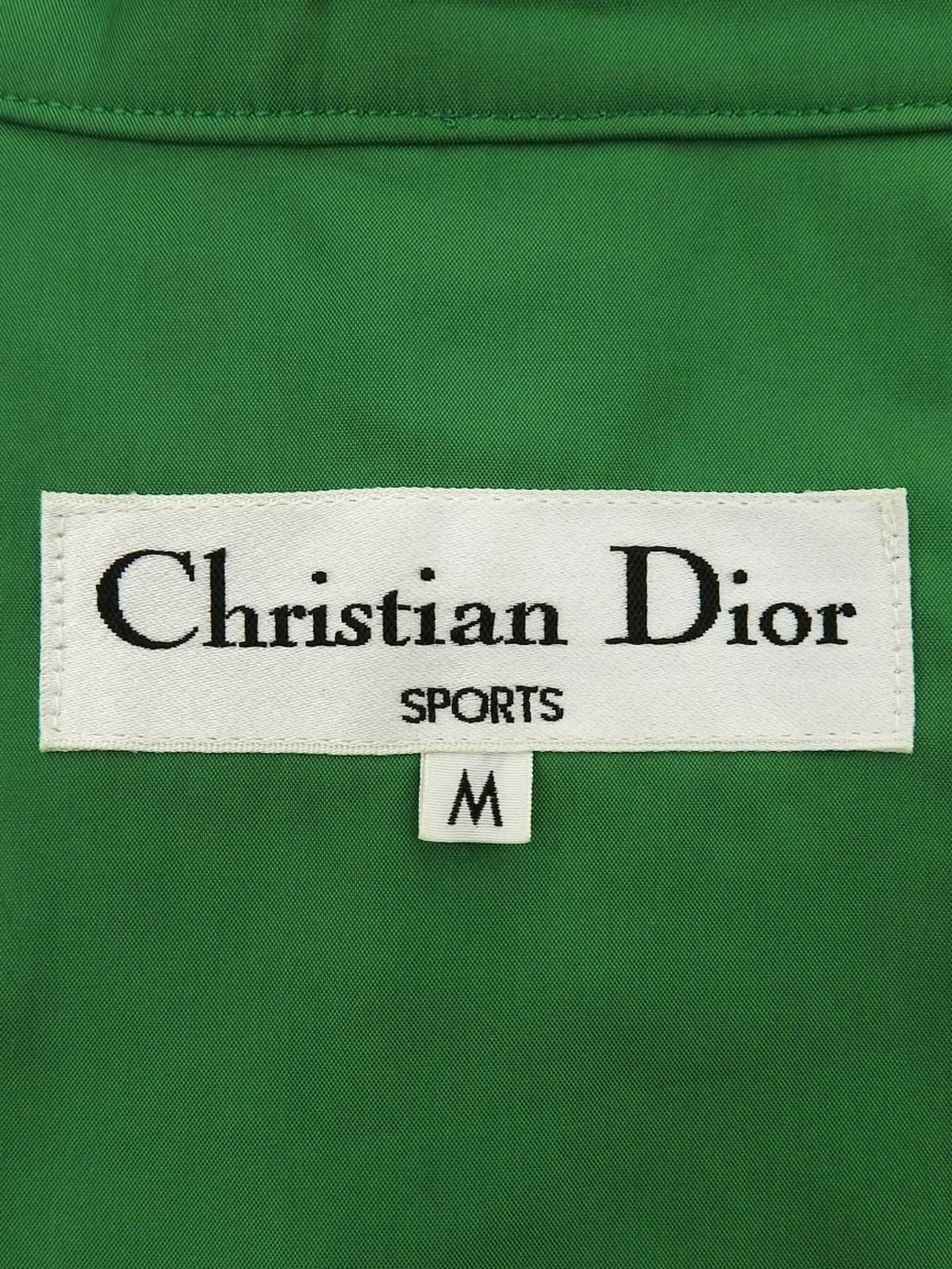 バックロゴプリントロングスリーブブルゾン　グリーン