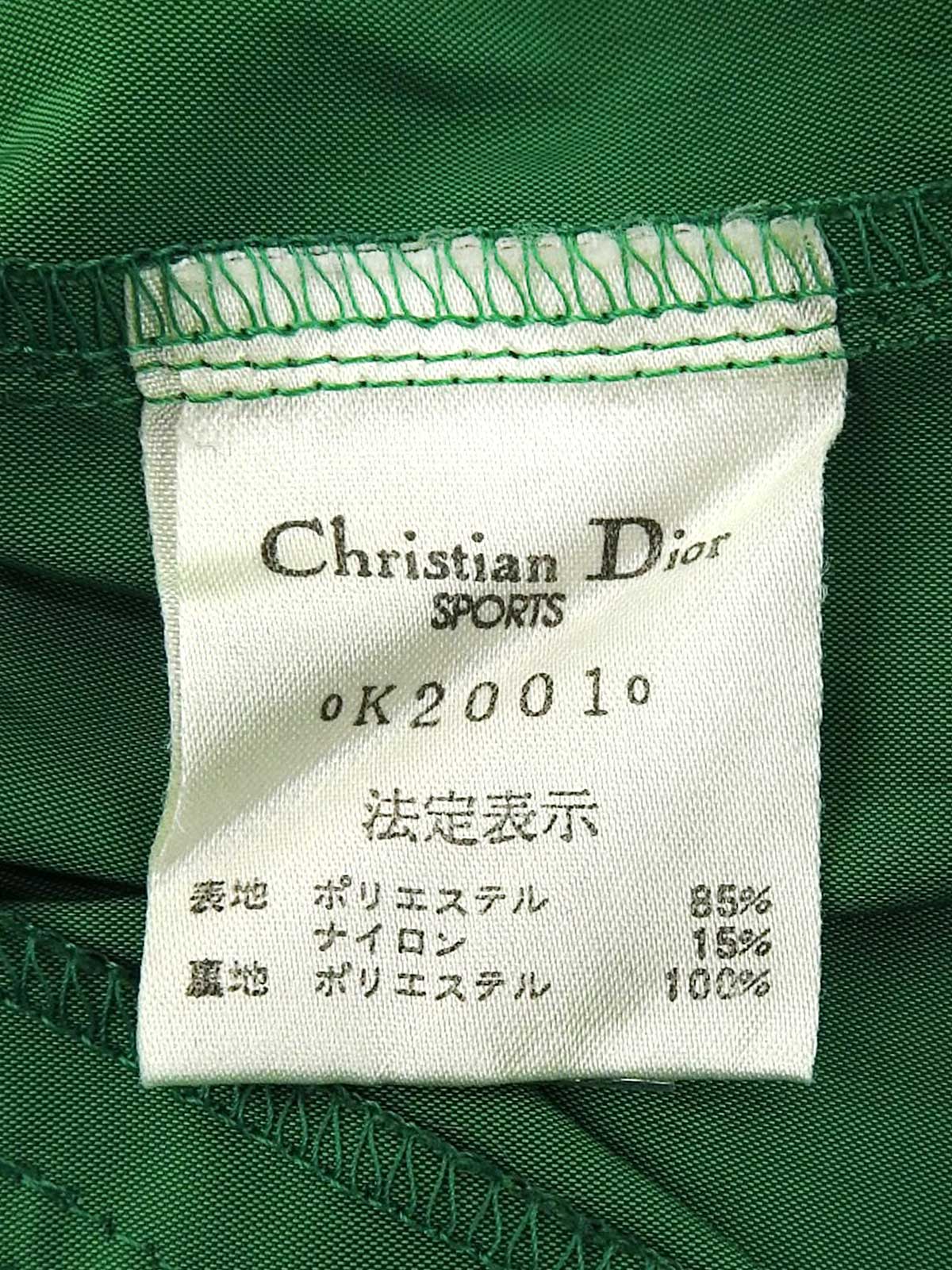 バックロゴプリント長袖ブルゾン グリーン