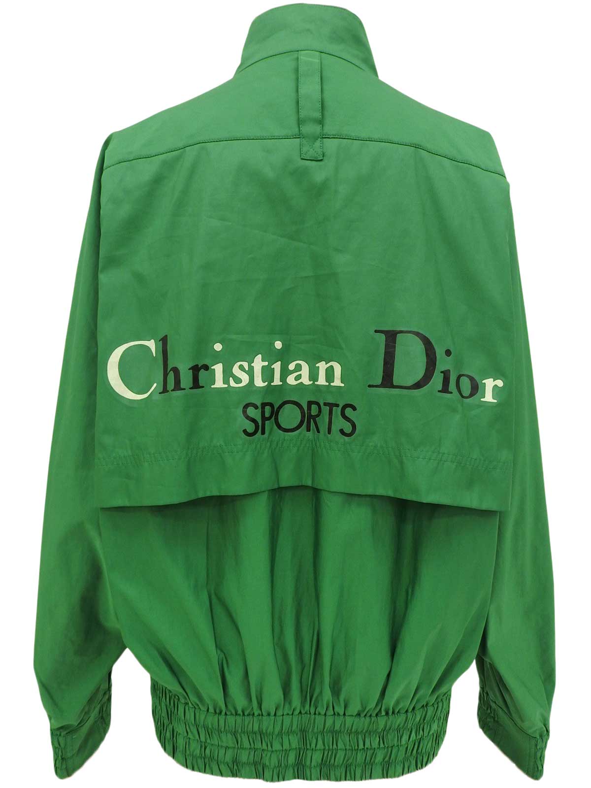 バックロゴプリント長袖ブルゾン グリーン