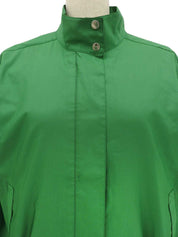 バックロゴプリント長袖ブルゾン グリーン