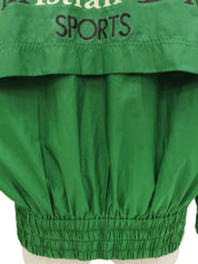 バックロゴプリント長袖ブルゾン グリーン