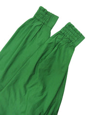 バックロゴプリント長袖ブルゾン グリーン