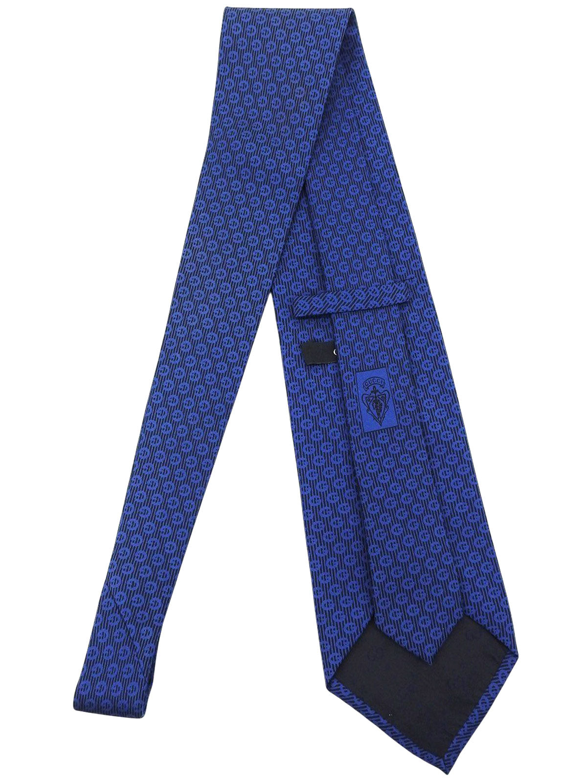 GGパターンネクタイ ブルー