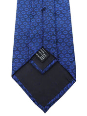 GG pattern tie in blue