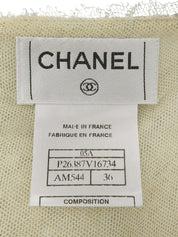 2005年製 レースラインストーンCCマークボタンキャミソール アイボリー