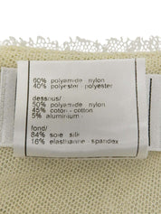 2005年製 レースラインストーンCCマークボタンキャミソール アイボリー