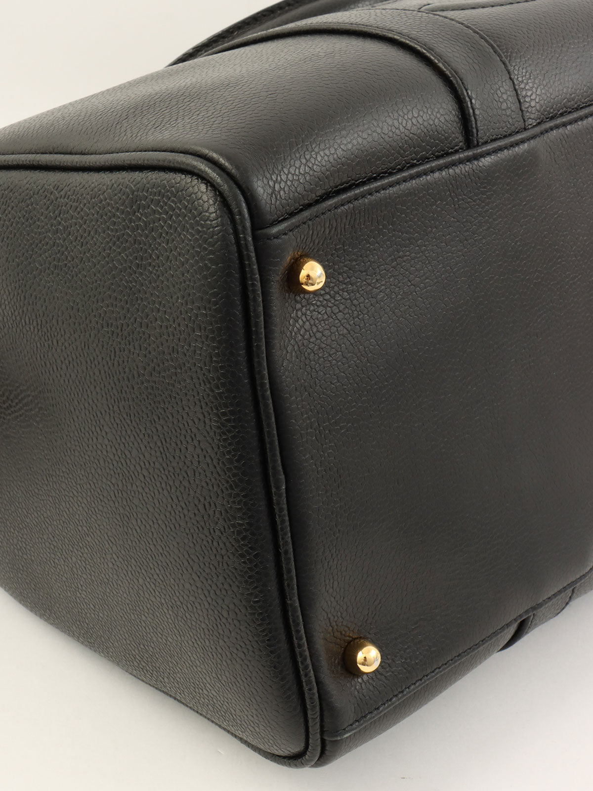 1995 CC Mark Stitch 2-Way Boston Bag, Black