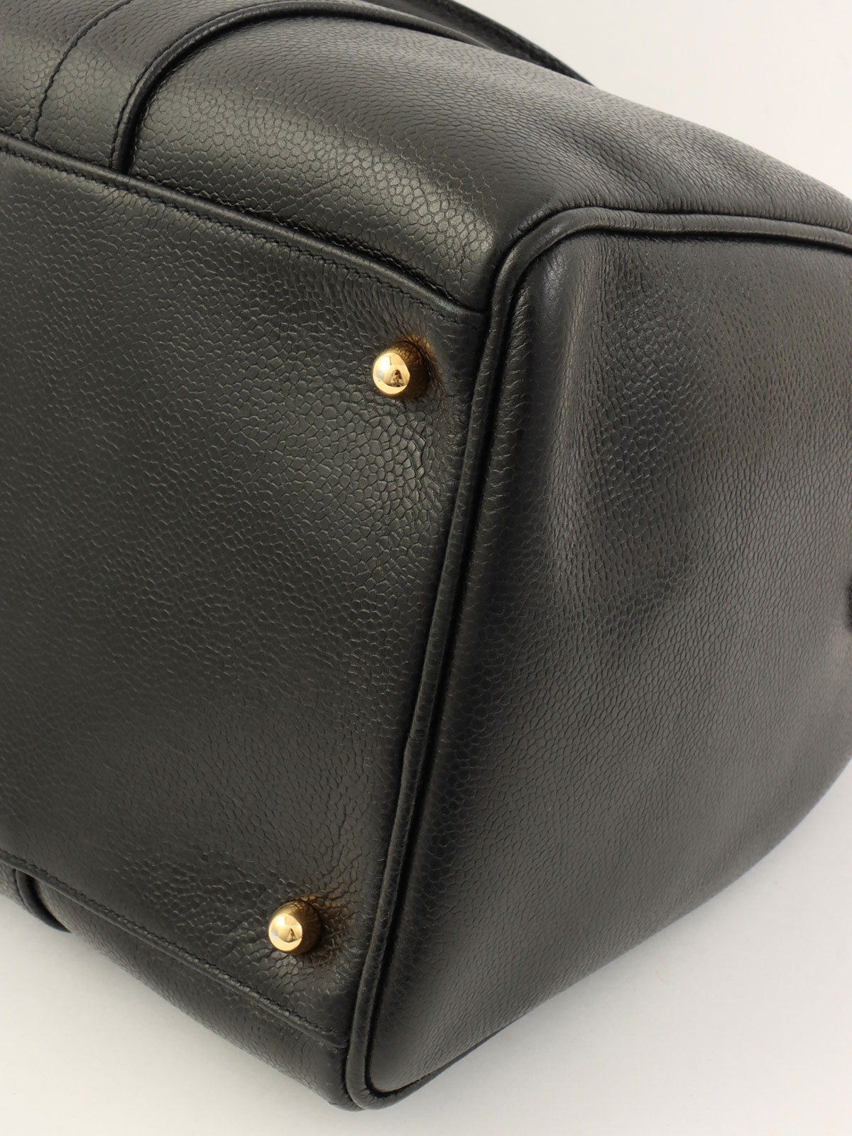 1995 CC Mark Stitch 2-Way Boston Bag, Black