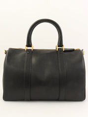 1995 CC Mark Stitch 2-Way Boston Bag, Black