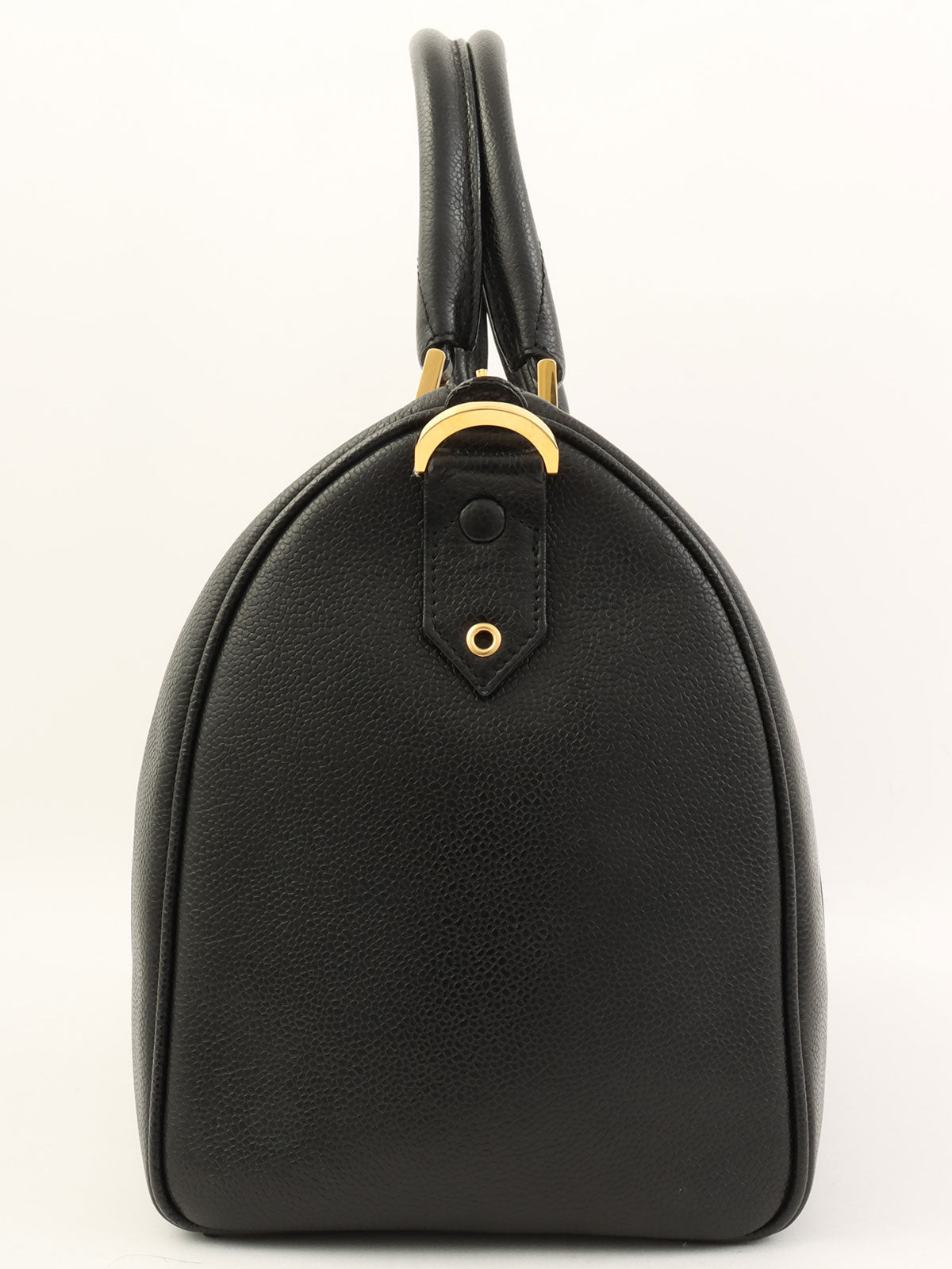 1995 CC Mark Stitch 2-Way Boston Bag, Black