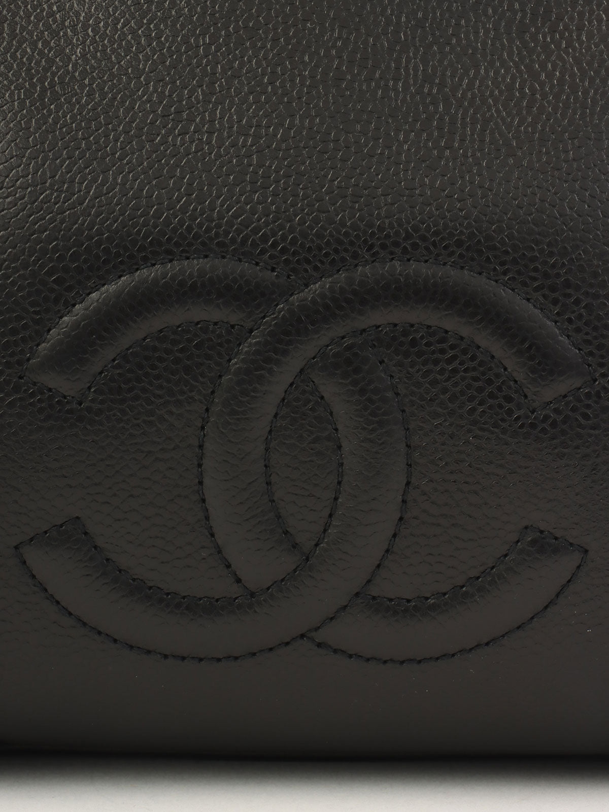1995 CC Mark Stitch 2-Way Boston Bag, Black