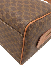 Macadam Pattern Logo Embossed Handbag Brown